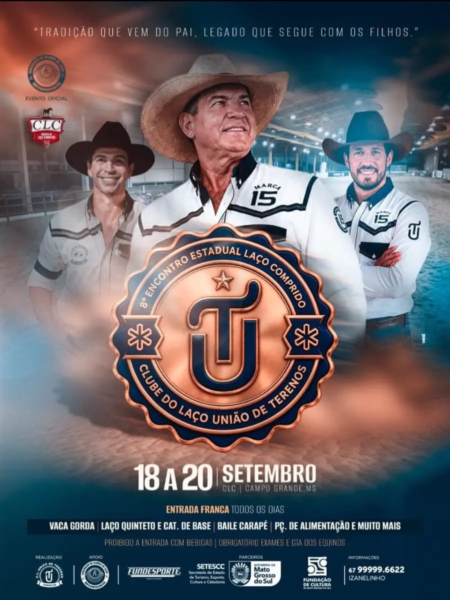 8º Encontro Estadual Laço Comprido - Clube do Laço União de Terenos