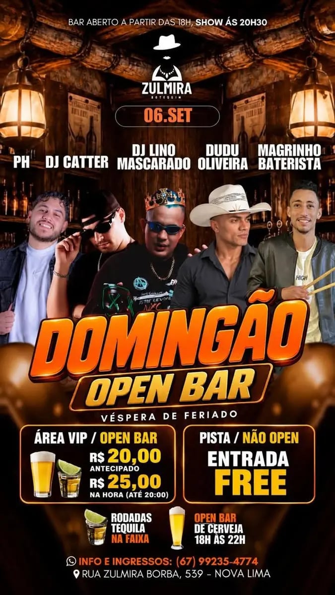 Domingão Open Bar