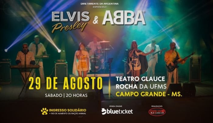 ESPETÁCULO ABBA & ELVIS | Campo Grande/MS | 29 ago 2026