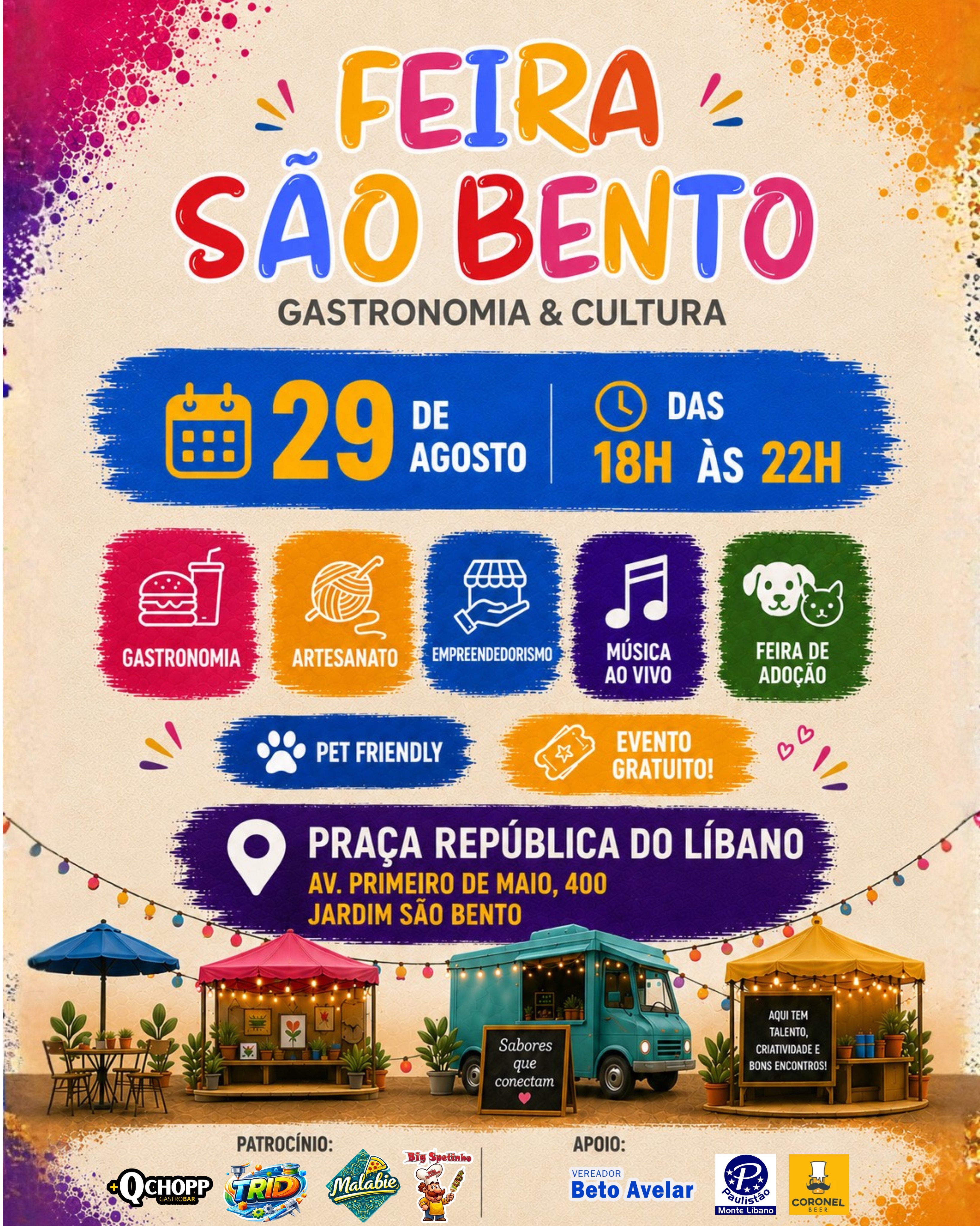 EDIÇÃO EXTRAORDINÁRIA DA FEIRA SÃO BENTO – GASTRONOMIA & CULTURA!