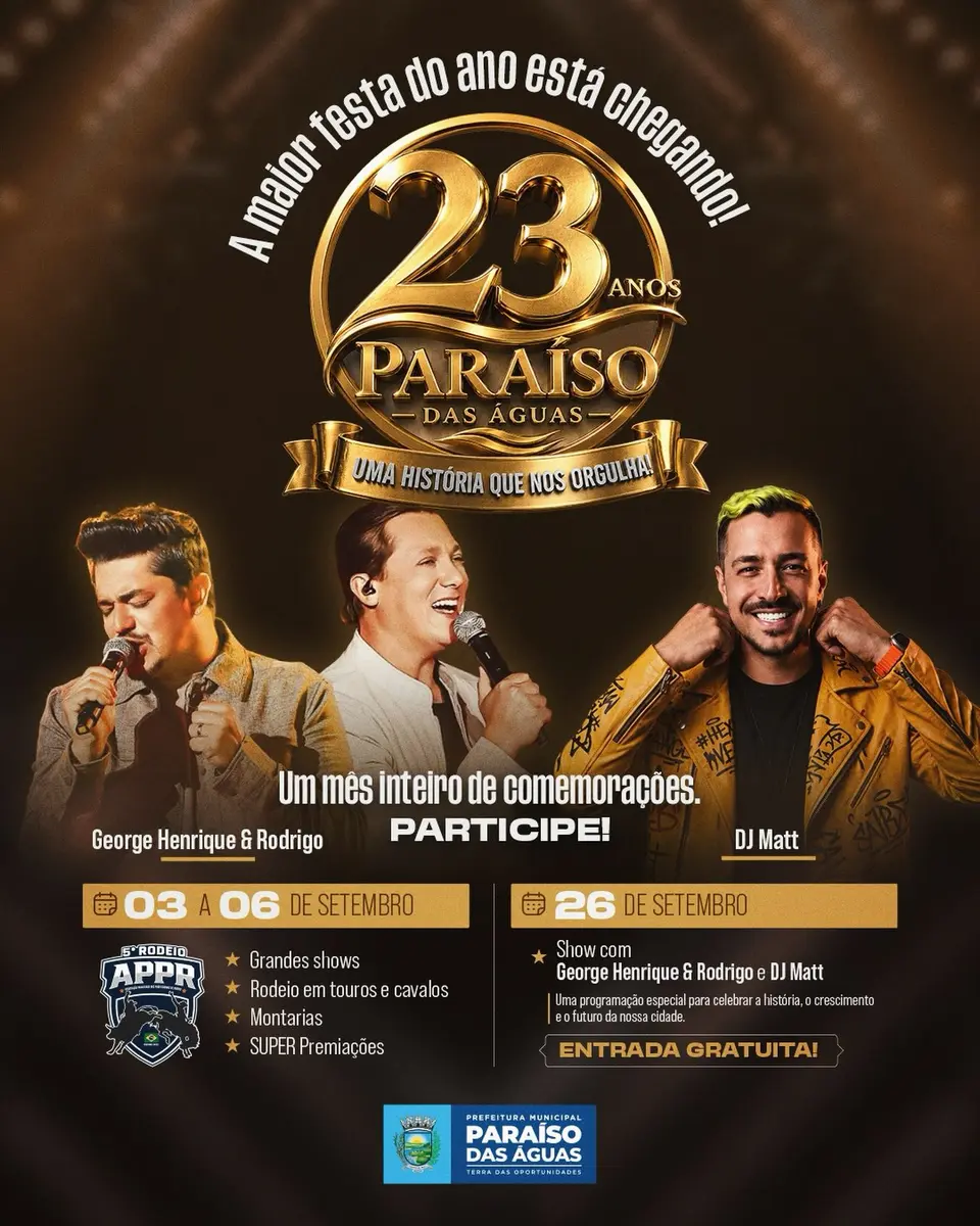 23 Anos de Paraíso das Águas