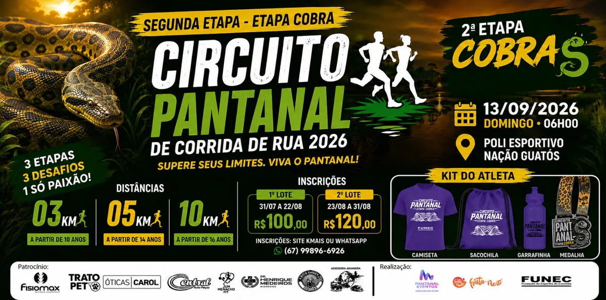2ª ETAPA DO CIRCUITO PANTANAL FUNEC – ETAPA COBRA